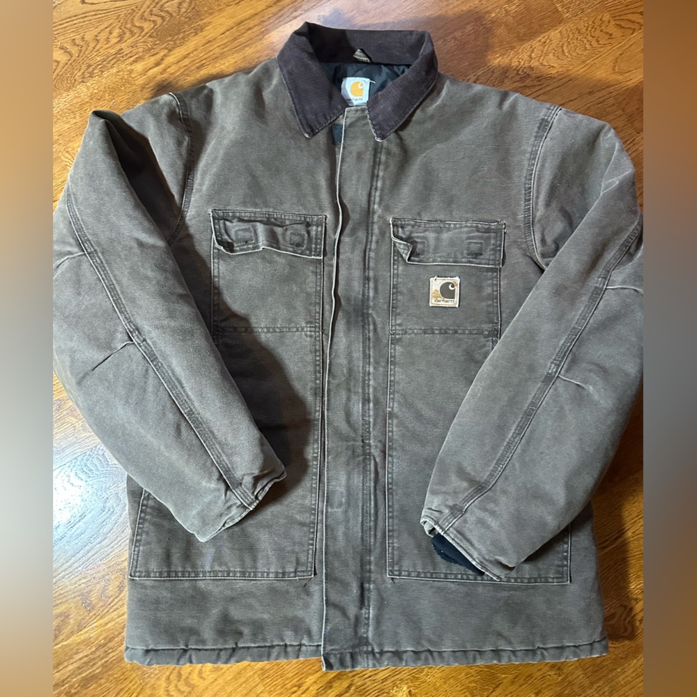 Carhartt Men's Dark Brown Field Chore Jacket
